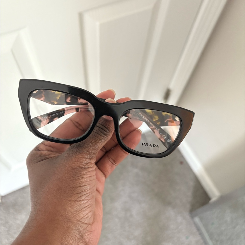 Prada Black Cat-Eye Glasses